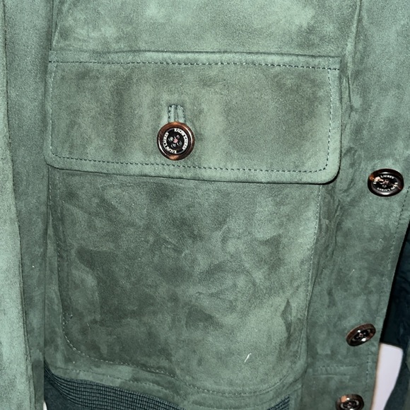 Green Suede Sports Jacket - Picture 3 of 4